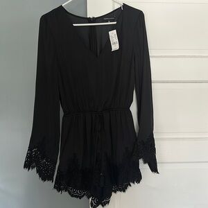 Kendall & Kylie Black Lace Romper